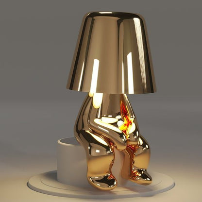 Italian Thinker Brothers Lamp, Gold