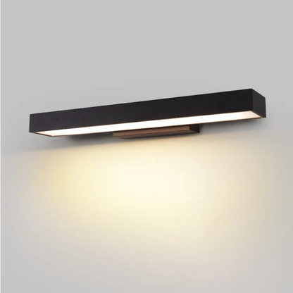 Long Strip Outdoor LED Sconce, Black