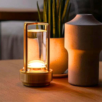 Crystal Lantern Cordless Table Lamp