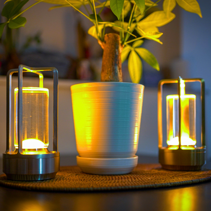 Crystal Lantern Cordless Table Lamp