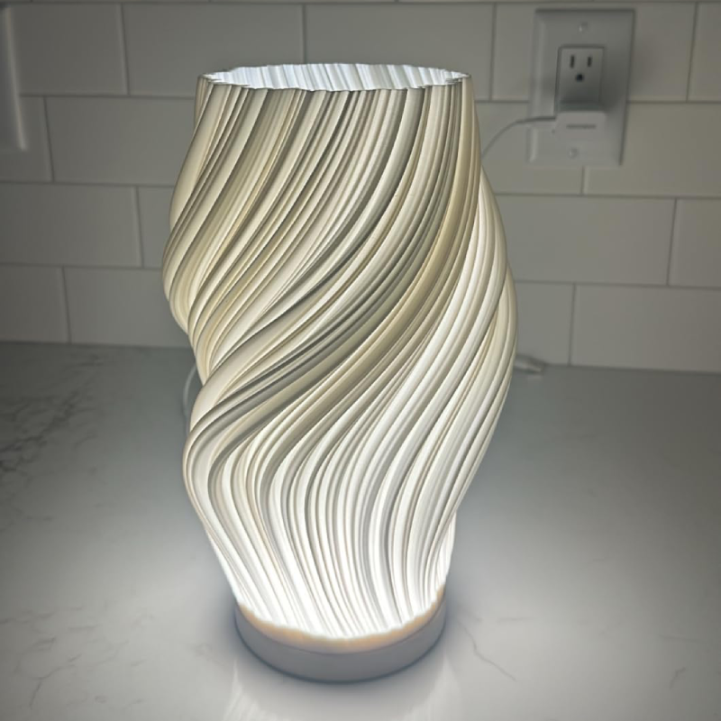 French Cream 3D Desk Lamp, Bulk Case