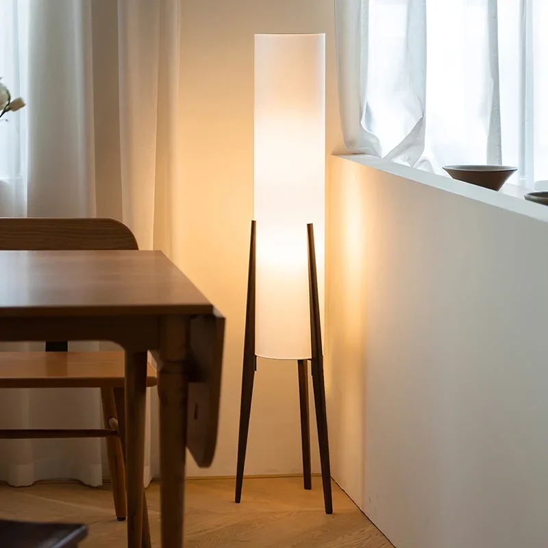 Japanese Solid Walnut Floor Lamp