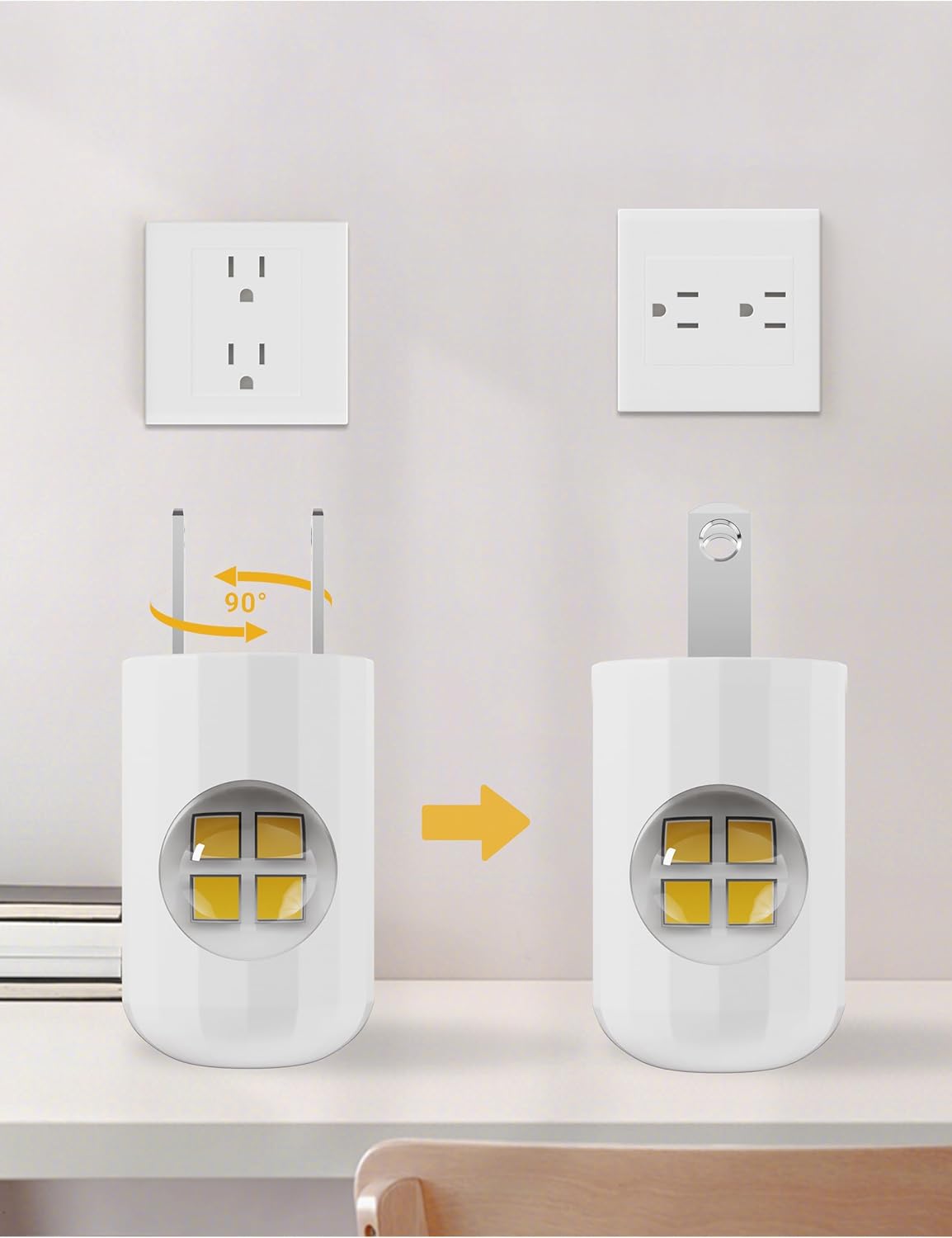Plug-In LED Night Lights, 2700K