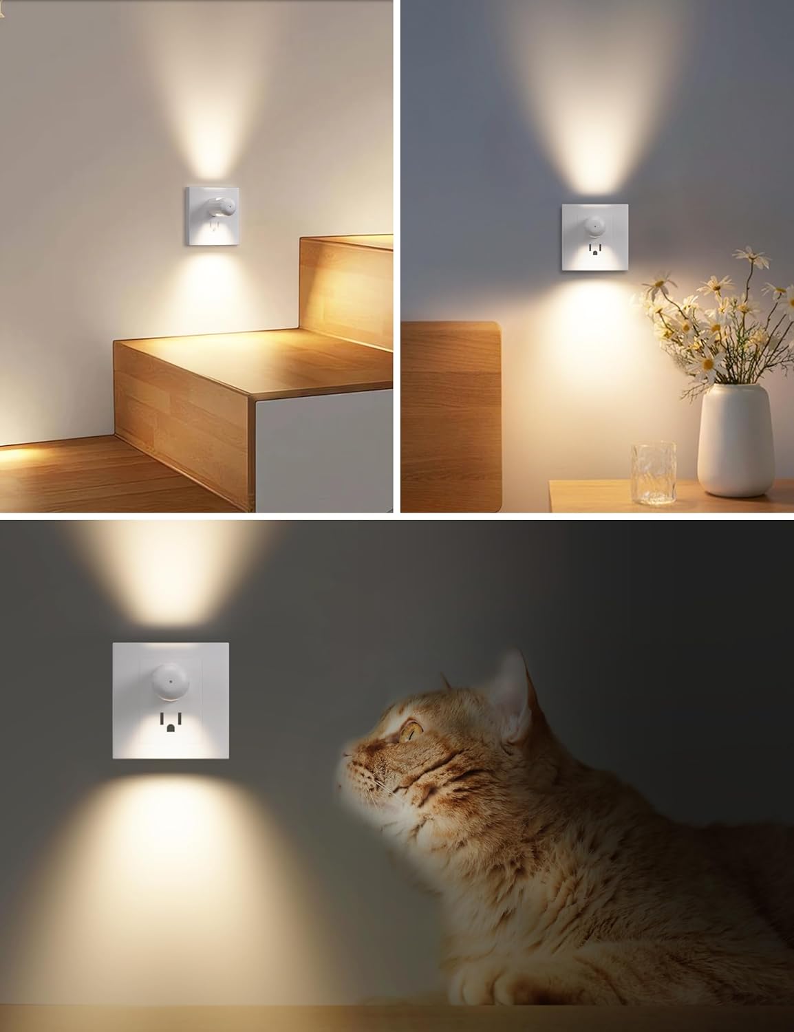 Plug-In LED Night Lights, 2700K