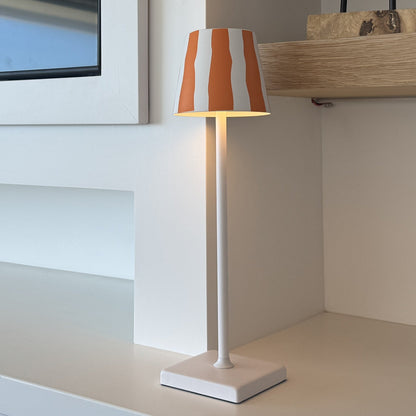 Modern LED Lamp, Patterned Shade