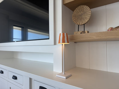 Modern LED Lamp, Patterned Shade