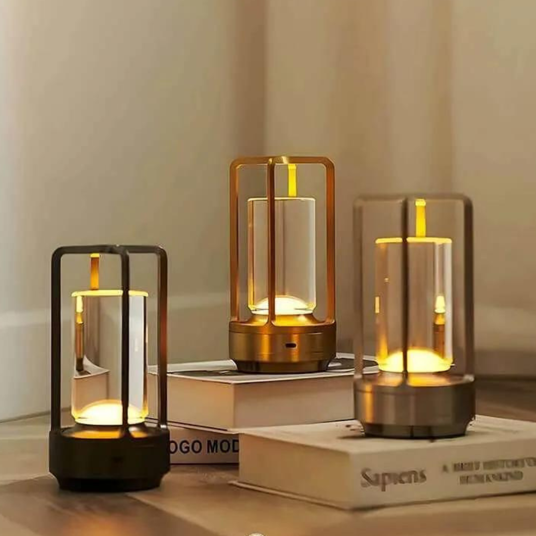Crystal Lantern Cordless Table Lamp