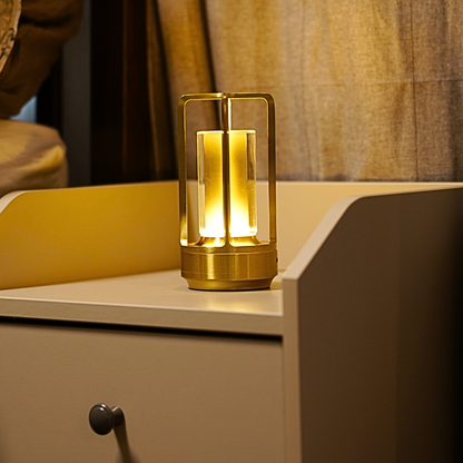 Crystal Lantern Cordless Table Lamp