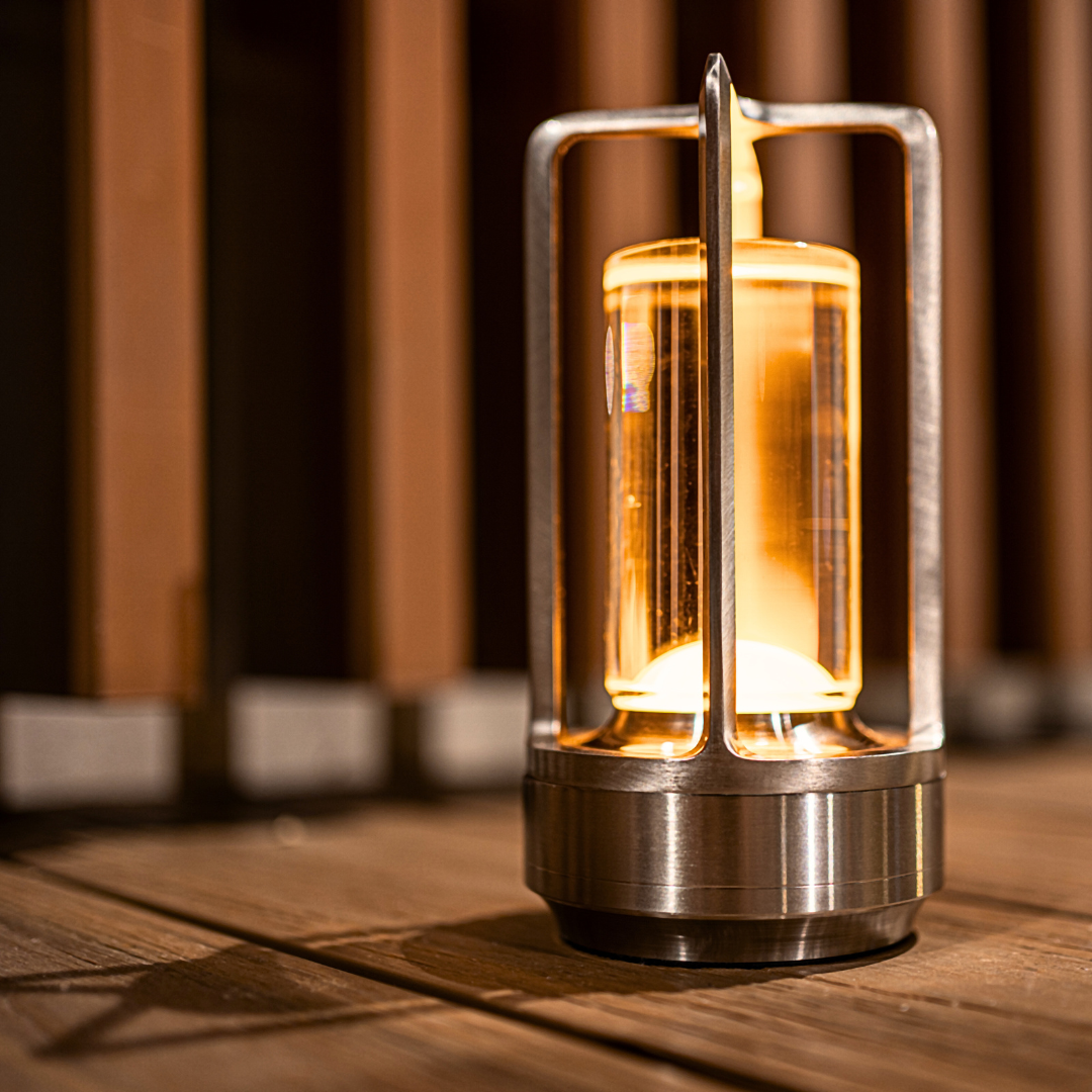 Crystal Lantern Cordless Table Lamp