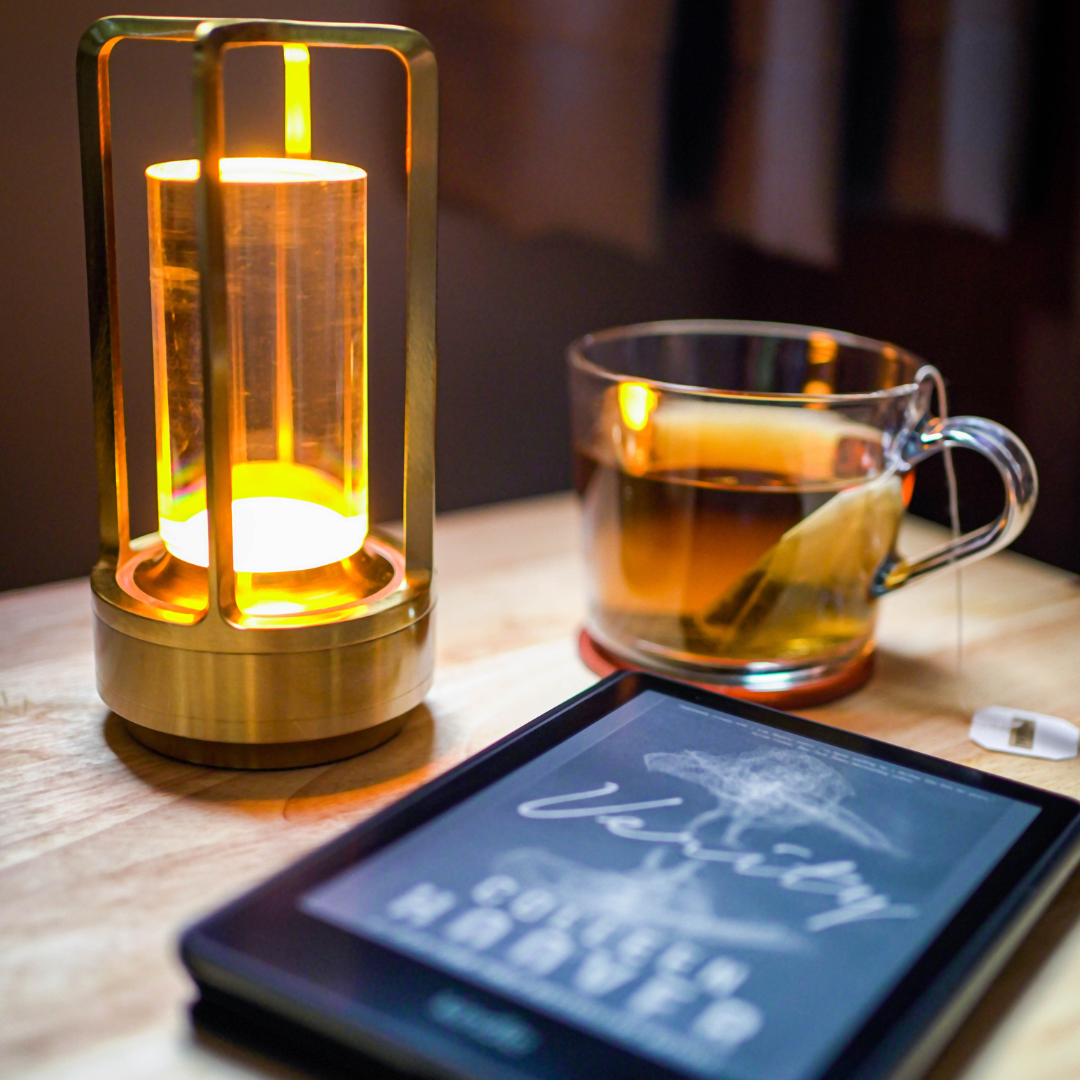 Crystal Lantern Cordless Table Lamp