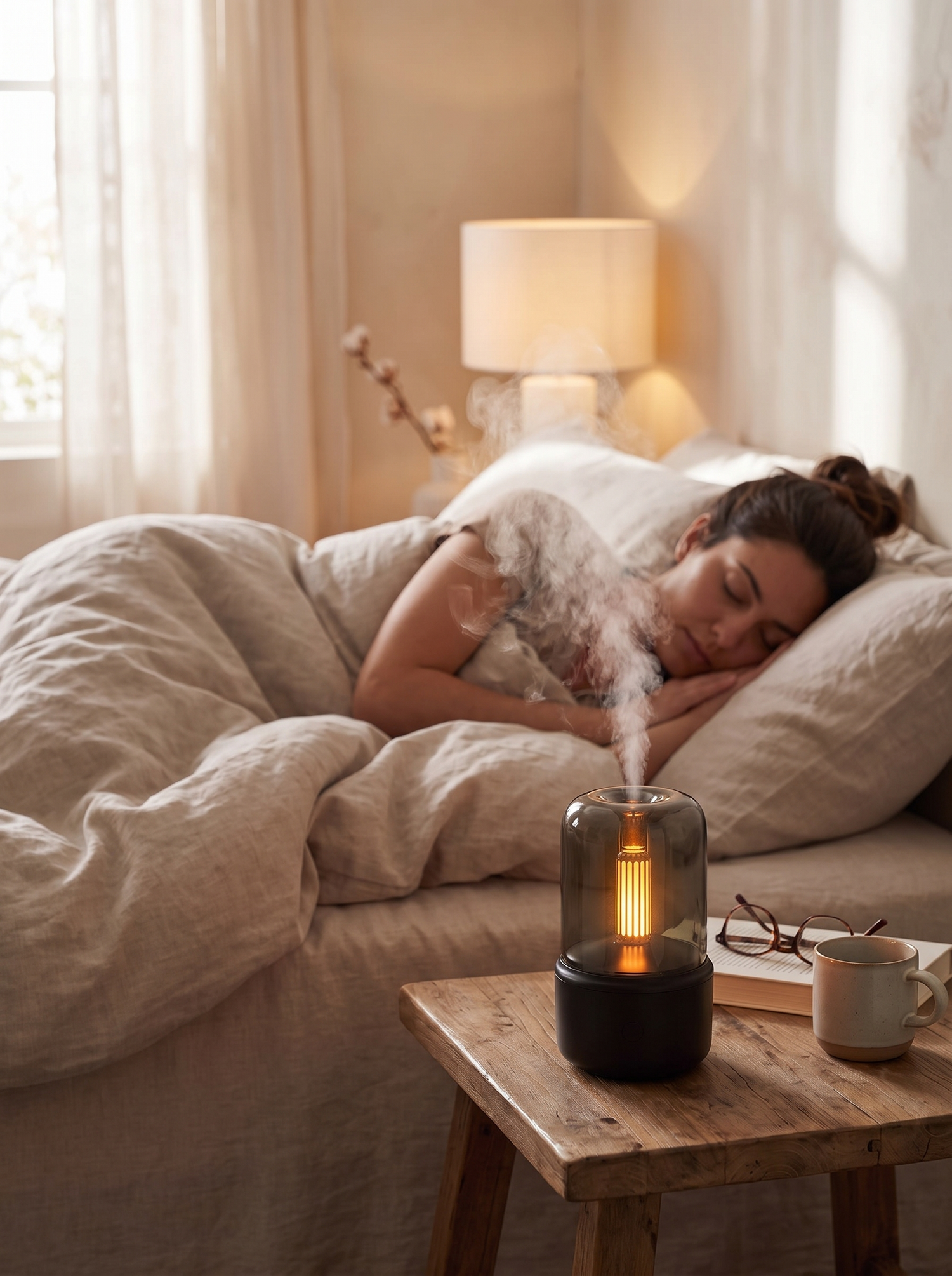 Candlelight Flame Aroma Diffuser Lamp lifestyle 1