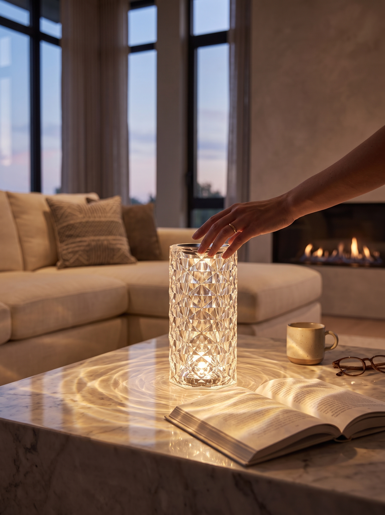 Crystal Diamond Night Light lifestyle 3