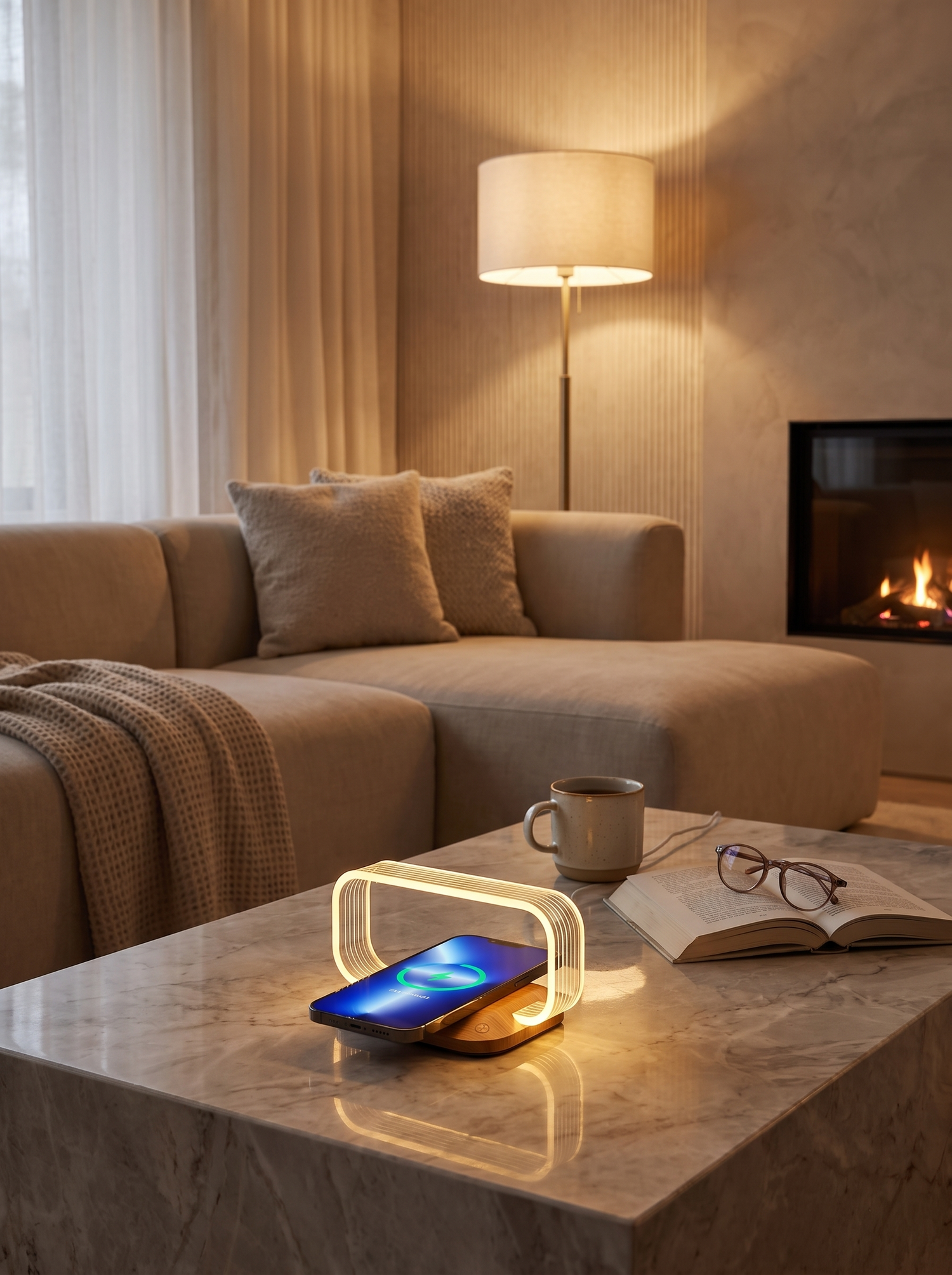 Chi Charging Lamp lifestyle 2