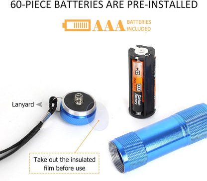 Mini LED Flashlight, Batteries Included