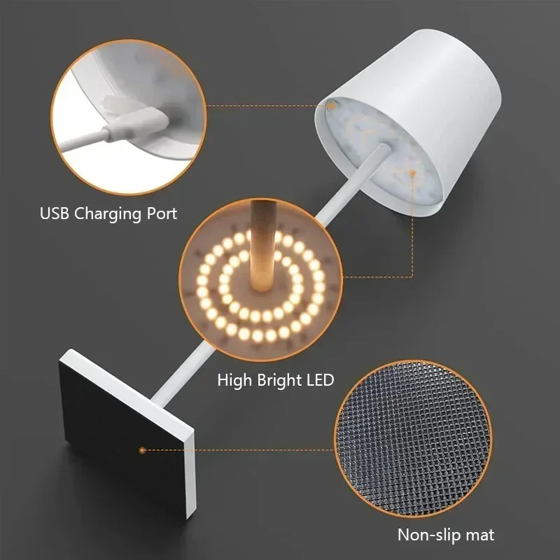 Dimmable Cordless Bar and Restaurant Lamp
